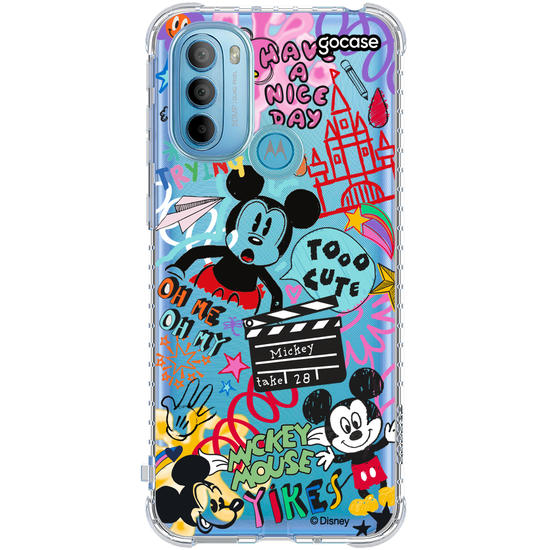 Capinha para celular Mickey & Amigos - Mundo Rabiscado