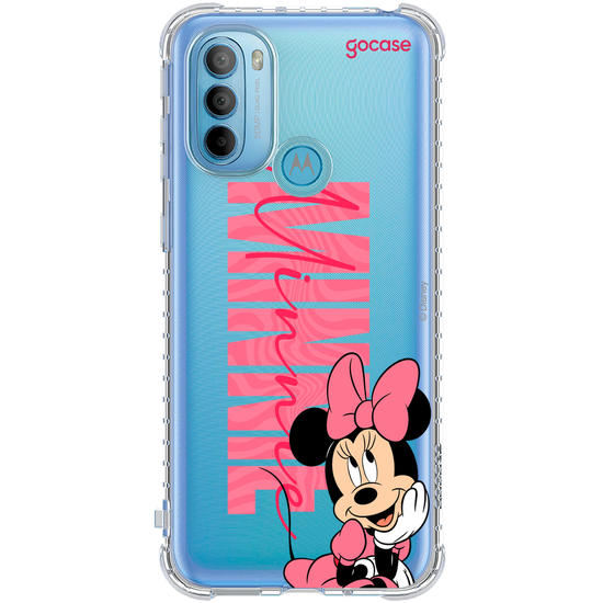 Capinha para celular Mickey & Amigos - Minnie Big Name