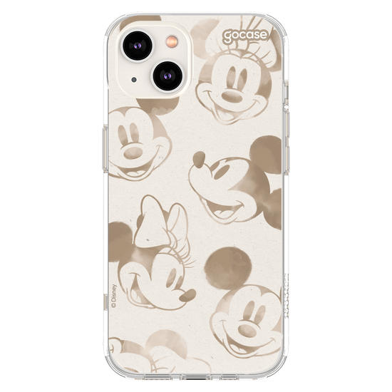 Capinha para celular Mickey & Amigos - Rostinhos em Sobretom