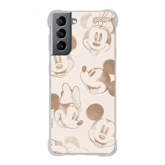 Capinha para celular Mickey & Amigos - Rostinhos em Sobretom