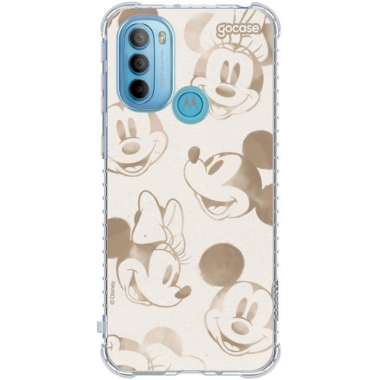 Capinha para celular Mickey & Amigos - Rostinhos em Sobretom
