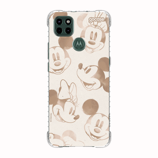 Capinha para celular Mickey & Amigos - Rostinhos em Sobretom