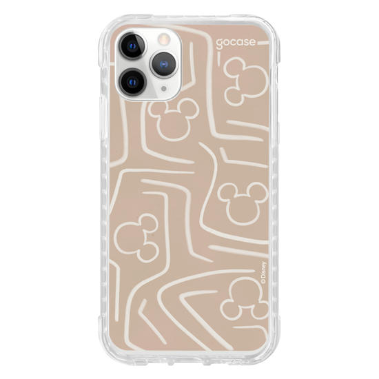 Capinha para celular Mickey & Amigos - Listras e Rostinhos Abstratos