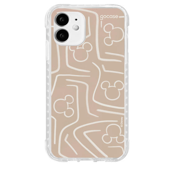 Capinha para celular Mickey & Amigos - Listras e Rostinhos Abstratos