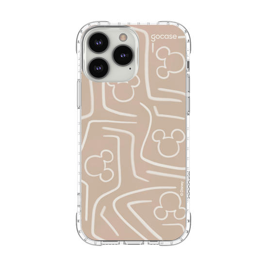 Capinha para celular Mickey & Amigos - Listras e Rostinhos Abstratos