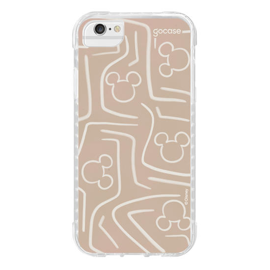 Capinha para celular Mickey & Amigos - Listras e Rostinhos Abstratos