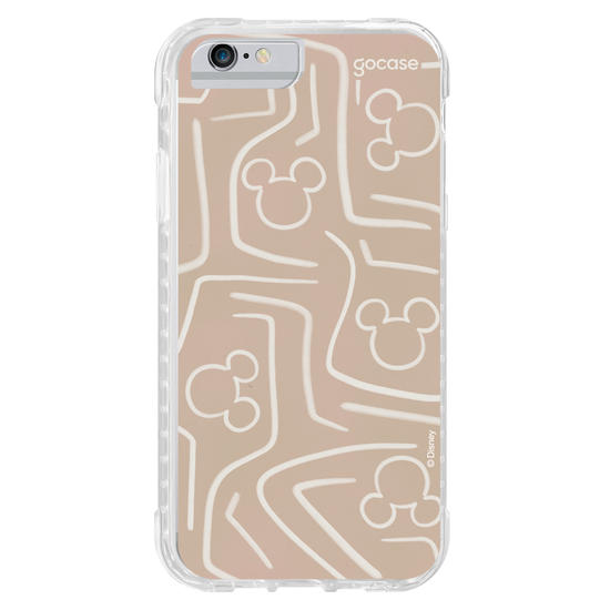 Capinha para celular Mickey & Amigos - Listras e Rostinhos Abstratos