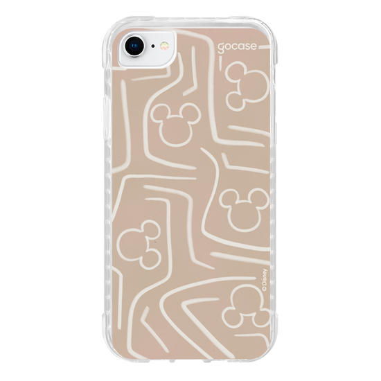 Capinha para celular Mickey & Amigos - Listras e Rostinhos Abstratos