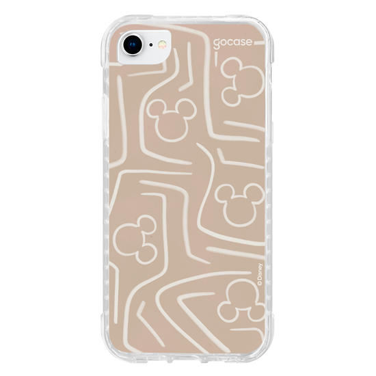 Capinha para celular Mickey & Amigos - Listras e Rostinhos Abstratos