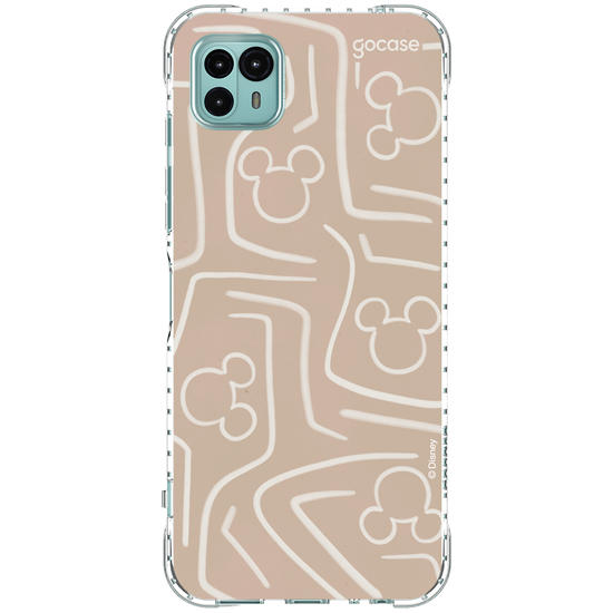 Capinha para celular Mickey & Amigos - Listras e Rostinhos Abstratos