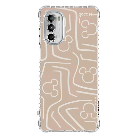 Capinha para celular Mickey & Amigos - Listras e Rostinhos Abstratos