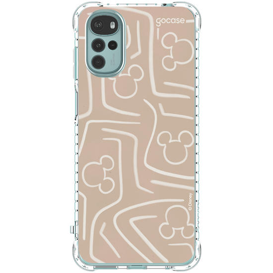 Capinha para celular Mickey & Amigos - Listras e Rostinhos Abstratos