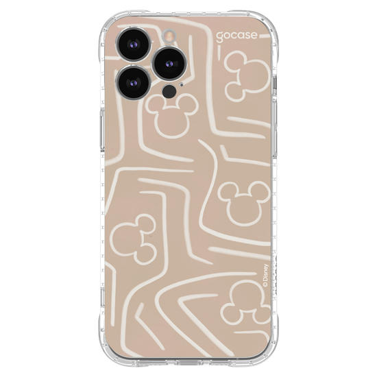 Capinha para celular Mickey & Amigos - Listras e Rostinhos Abstratos