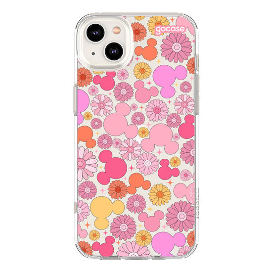 Capinha para celular Mickey & Amigos - Pattern com Floral