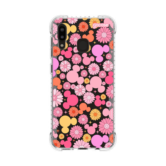 Capinha para celular Mickey & Amigos - Pattern com Floral