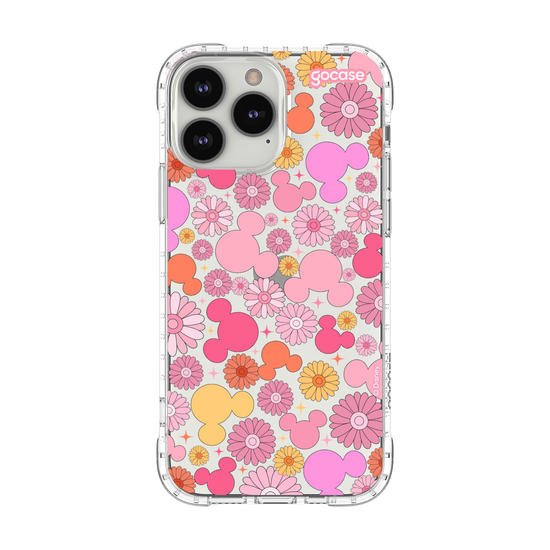 Capinha para celular Mickey & Amigos - Pattern com Floral