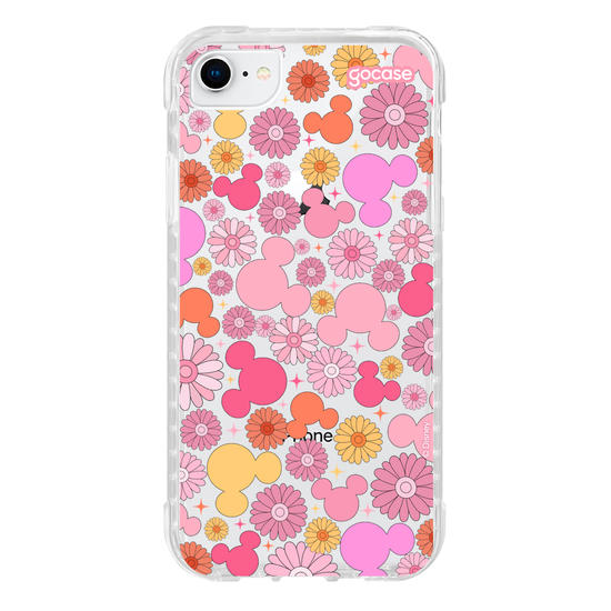 Capinha para celular Mickey & Amigos - Pattern com Floral