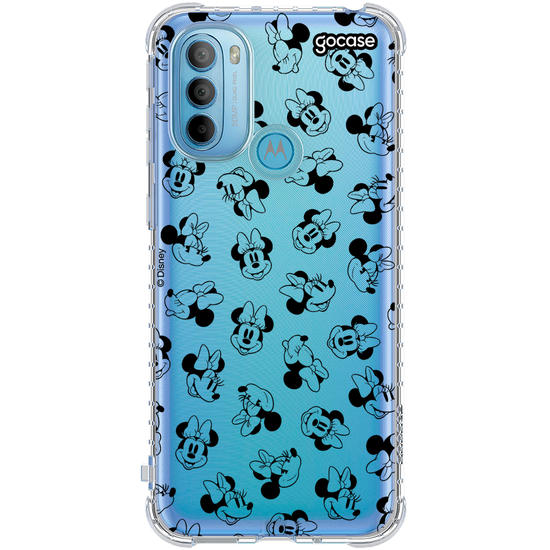 Capinha para celular Mickey & Amigos - Minnie Faces Pattern