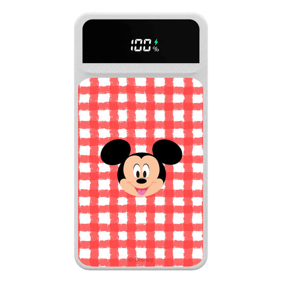 Carregador Portátil Turbo 10000mah - Mickey - Xadrez Cute