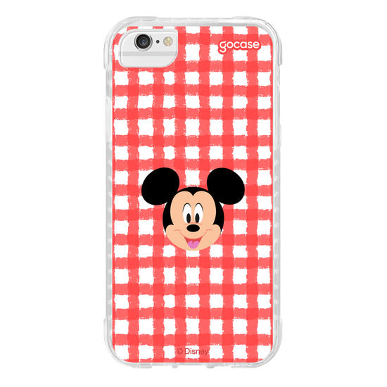 Capinha para celular Mickey & Amigos - Xadrez Cute