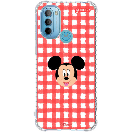Capinha para celular Mickey & Amigos - Xadrez Cute