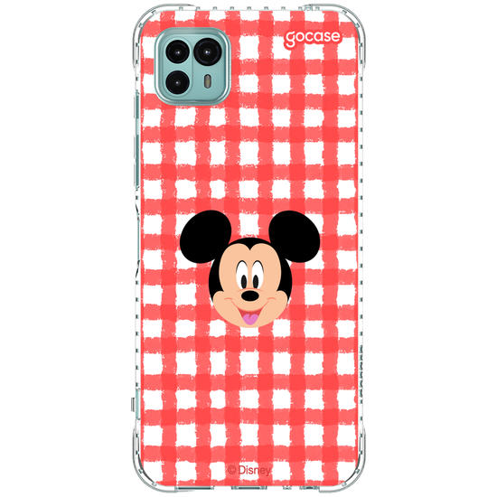 Capinha para celular Mickey & Amigos - Xadrez Cute