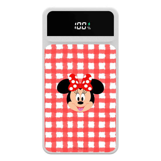 Carregador Portátil Turbo 10000mah - Minnie - Xadrez Cute