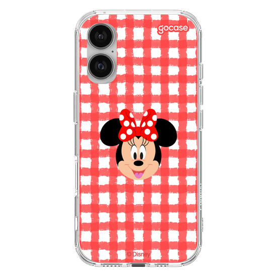 Capinha para celular Mickey & Amigos - Minnie - Xadrez Cute