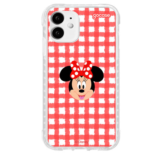 Capinha para celular Mickey & Amigos - Minnie - Xadrez Cute