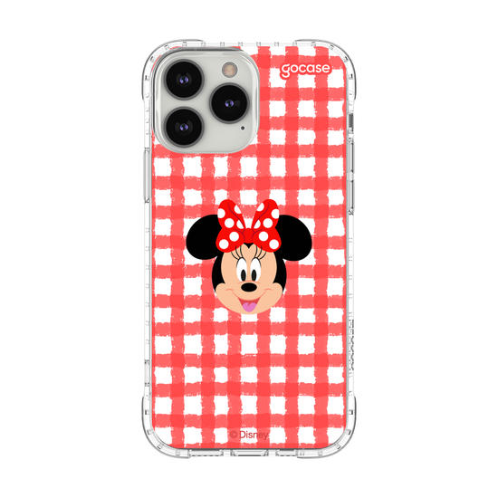 Capinha para celular Mickey & Amigos - Minnie - Xadrez Cute