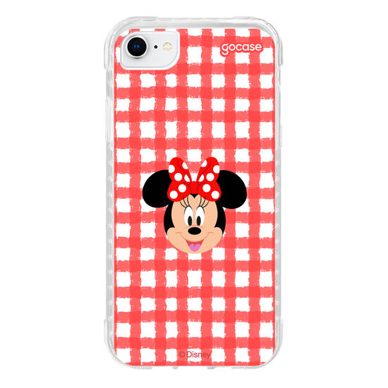 Capinha para celular Mickey & Amigos - Minnie - Xadrez Cute