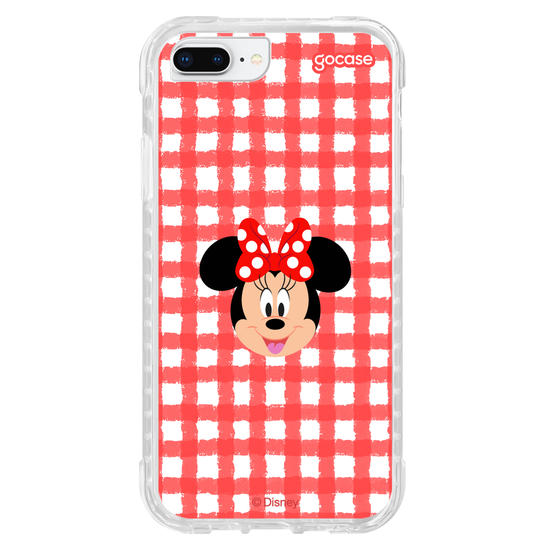 Capinha para celular Mickey & Amigos - Minnie - Xadrez Cute