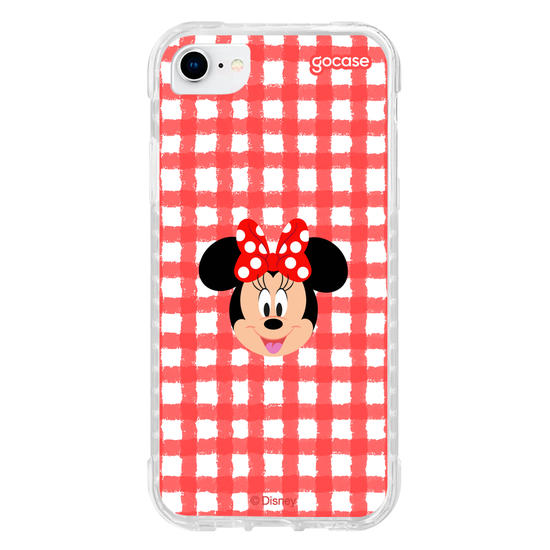 Capinha para celular Mickey & Amigos - Minnie - Xadrez Cute
