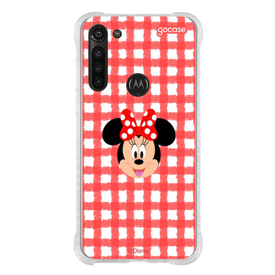 Capinha para celular Mickey & Amigos - Minnie - Xadrez Cute
