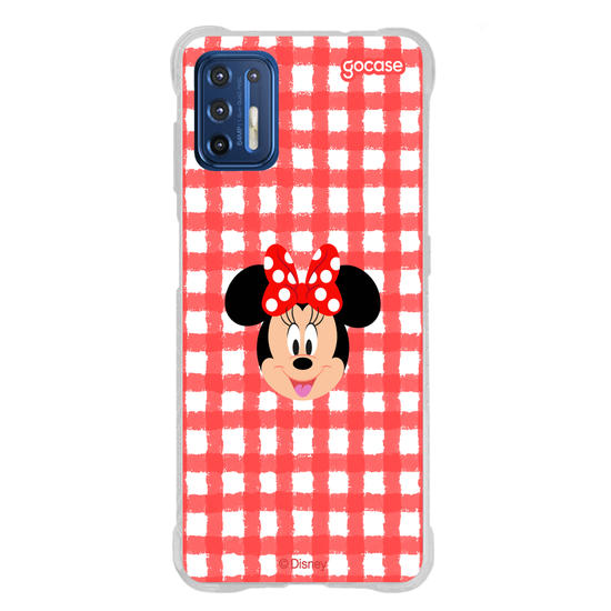 Capinha para celular Mickey & Amigos - Minnie - Xadrez Cute