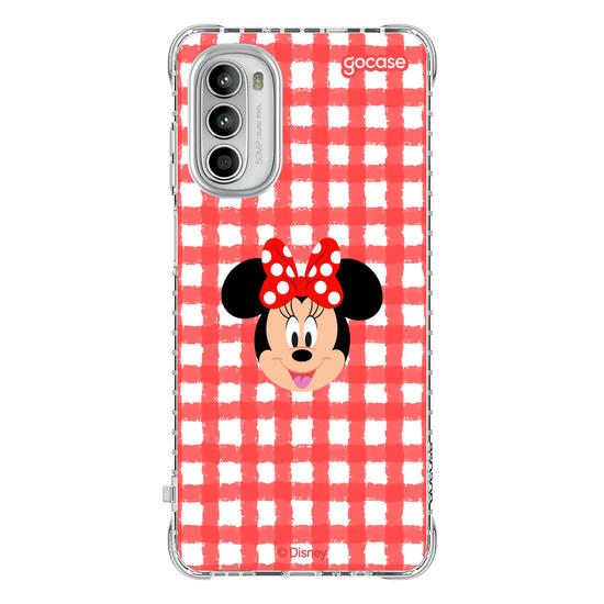 Capinha para celular Mickey & Amigos - Minnie - Xadrez Cute
