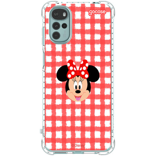 Capinha para celular Mickey & Amigos - Minnie - Xadrez Cute