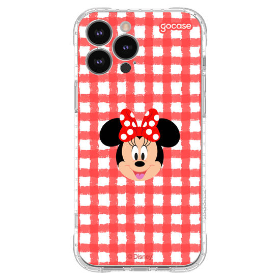 Capinha para celular Mickey & Amigos - Minnie - Xadrez Cute