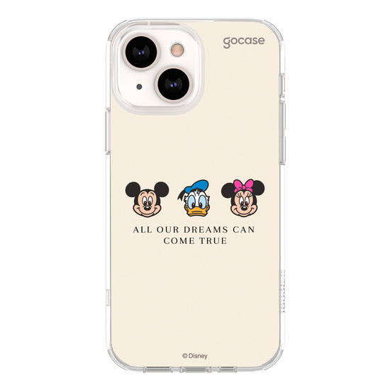 Capinha para celular Turma do Mickey - Emoji e Frase Minimalista