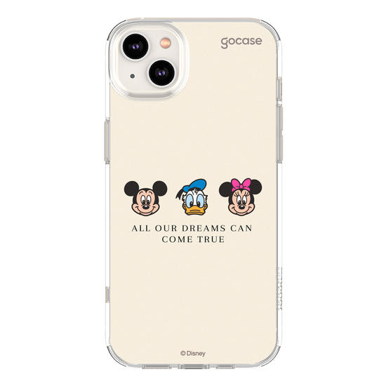 Capinha para celular  Turma do Mickey - Emoji e Frase Minimalista