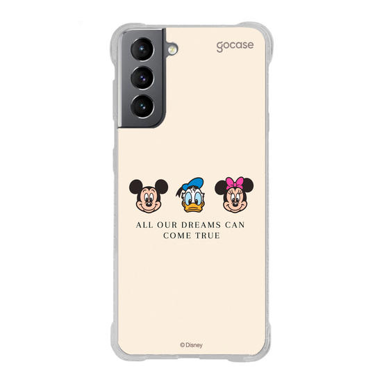 Capinha para celular  Turma do Mickey - Emoji e Frase Minimalista