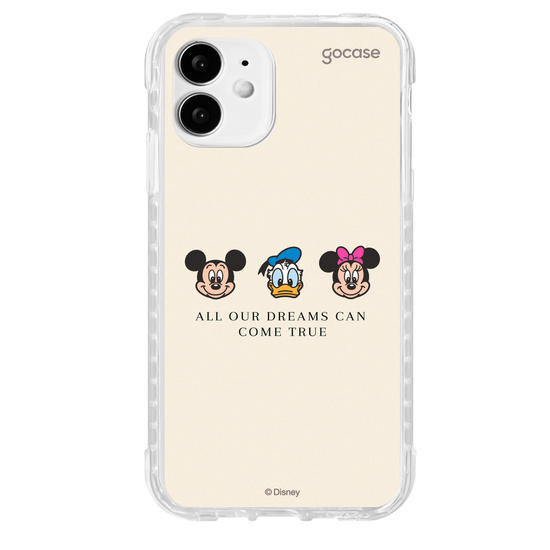 Capinha para celular  Turma do Mickey - Emoji e Frase Minimalista