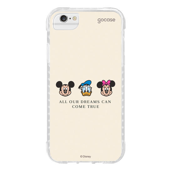 Capinha para celular  Turma do Mickey - Emoji e Frase Minimalista