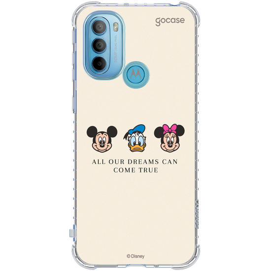 Capinha para celular  Turma do Mickey - Emoji e Frase Minimalista