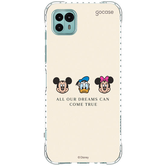 Capinha para celular  Turma do Mickey - Emoji e Frase Minimalista