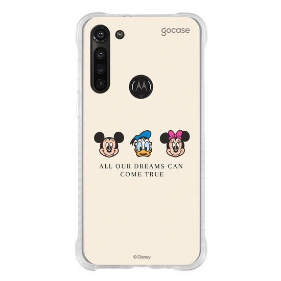 Capinha para celular  Turma do Mickey - Emoji e Frase Minimalista