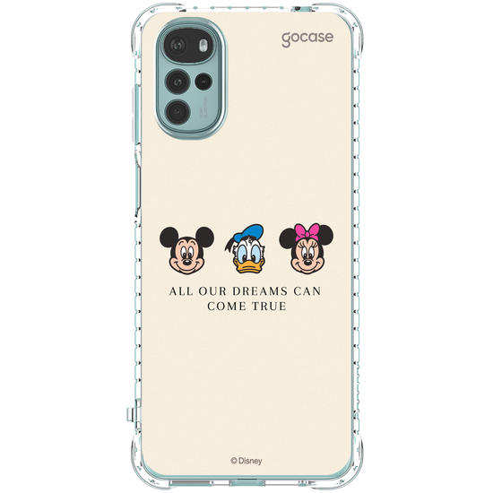 Capinha para celular  Turma do Mickey - Emoji e Frase Minimalista