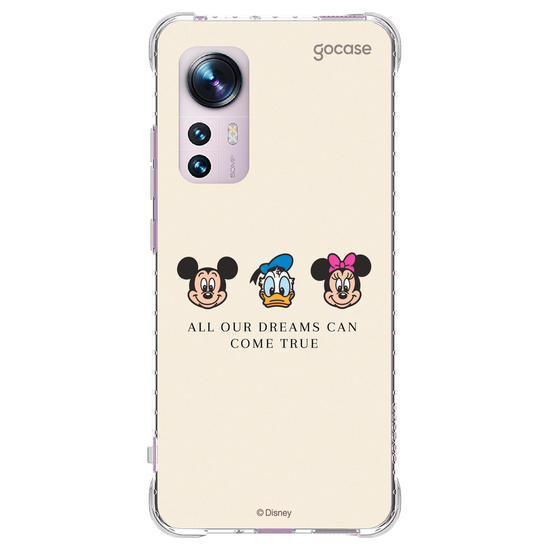Capinha para celular  Turma do Mickey - Emoji e Frase Minimalista