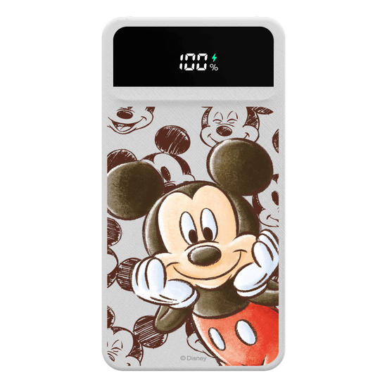 Carregador Portátil Turbo 10000mah - Mickey Ilustrado Com Pattern