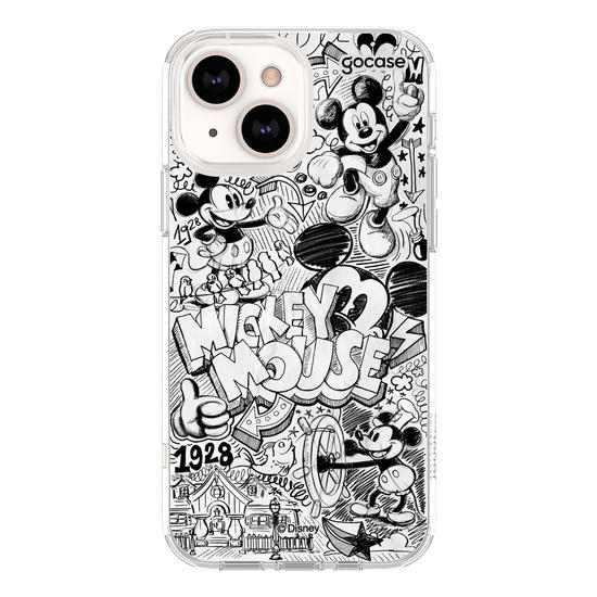Capinha para celular Turma do Mickey - Pattern Rabiscado